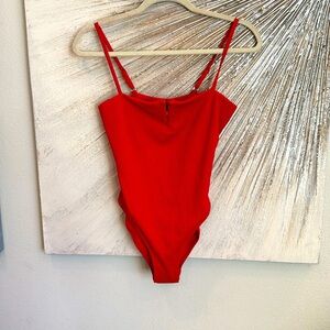 H&M red One-piece Swimsuit NWT